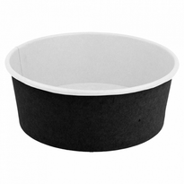 Boîte À Salade En Carton Noire 750 Ml - Carton De 300 Unités - GelatoPro.fr