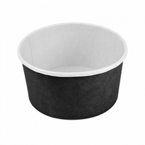 Boîte À Salade En Carton Noire 1000 Ml - Carton De 300 Unités - GelatoPro.fr