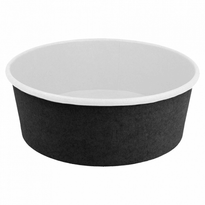 Boîte À Salade En Carton Noire 1300 Ml - Carton De 300 Unités - GelatoPro.fr