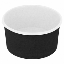 Pot À Glace En Carton Noir 90 Ml - Carton De 2000 Unités - GelatoPro.fr