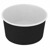 Pot À Glace En Carton Noir 150 Ml - Carton De 2000 Unités - GelatoPro.fr