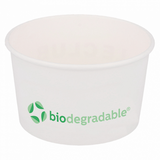 Pot À Glace En Carton Et Pla 100% Biodegradable 180 Ml - Carton De 2000 Unités