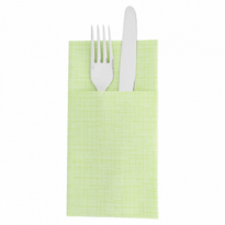 Serviette Soft Kangourou 40X40Cm Texture Fil Kiwi - Carton De 700 Unités - GelatoPro.fr