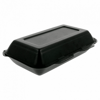 Coque Hot Dog / Kebab / Fish & Chips En Pse Noir 24 X 15.5 X 7 Cm - Carton De 500 Unités - GelatoPro.fr