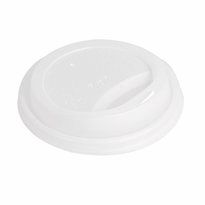 Couvercle Écologique En Cpla Blanc Pour Gobelet A Café 24 Cl - Carton De 1000 Unités - GelatoPro.fr
