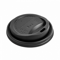 Couvercle Écologique En Cpla Noir Pour Gobelet A Café 24 Cl - Carton De 1000 Unités - GelatoPro.fr
