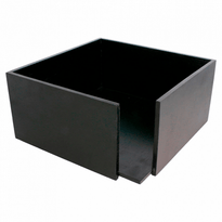 Distributeur En Bambou Noir Pour Serviettes 40 X 40 Cm (Pliage : 1/4) - GelatoPro.fr
