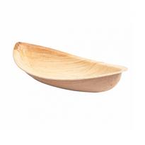 Barquette Canoë Ovale En Feuille De Palmier 21X11X4(H) Cm - Carton De 200 Unités - GelatoPro.fr