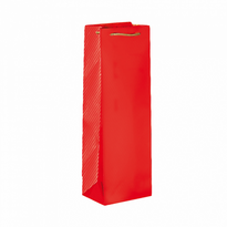 Sac Bouteille Rouge Avec Cordelette - Pack De 10 Unités - GelatoPro.fr