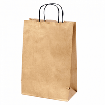 Sac Deux Bouteilles Kraft Or 18+10X39 Cm - Carton De 250 Unités - GelatoPro.fr