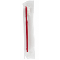 Brosse À Dent Bordeaux En Sachet Individuel 15.5 Cm  - Pack De 100 Unités - GelatoPro.fr