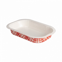 Barquette Thermoscellable Vichy En Carton - 240 Ml - Carton De 1200 Unités - GelatoPro.fr