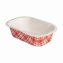Barquette Thermoscellable Vichy En Carton - 405 Ml - Carton De 1000 Unités - GelatoPro.fr
