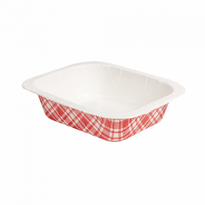 Barquette Thermoscellable Vichy En Carton Gastronorm 1/8 - 505 Ml - Carton De 720 Unités - GelatoPro.fr