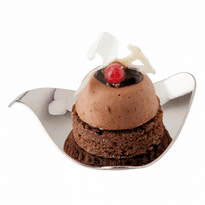 Verrine Triangle Ligne Métallisée Argent - 8 X 1.8 Cm - Carton De 500 Unités - GelatoPro.fr