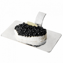 Mise En Bouche Base Rectangulaire Ligne Métallisée Argent - 10X5.5 Cm - Carton De 1296 Unités - GelatoPro.fr