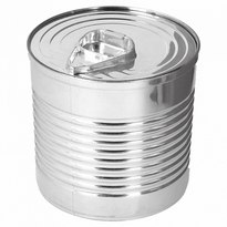 Verrine Medium Boîte De Conserve Ligne Métallisée Argent - 110 Ml - Carton De 200 Unités - GelatoPro.fr