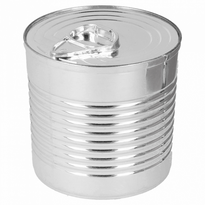 Verrine Big Boîte De Conserve Ligne Métallisée Argent - 220 Ml - Carton De 100 Unités - GelatoPro.fr