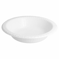 Assiette Creuse Blanche En Carton Bio-Laquées 18 Cm Ingraissable Et Biodégradable - Carton De 560 Unités - GelatoPro.fr