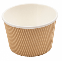 Pots À Soupe En Carton Double Paroi Ondulée - 500 Ml - Carton De 500 Unités - GelatoPro.fr