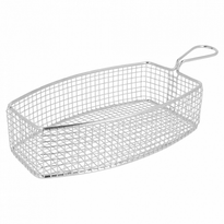 Mini Friteuse Inox Ovale Pour Frites Ou Autres - 23X13X6(H)Cm - Pack De 6 - GelatoPro.fr