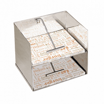 Distributeur 2 Étages De Feuilles Ingraissables - 37 X 30 X 29 Cm - GelatoPro.fr