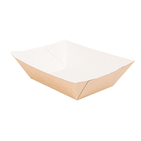 BARQUETTE À FRITES CARTON ONDULÉ MARRON NANO-MICRO 480G - 10 X 6.2 X 4.8 CM - PAQUET DE 200 UNITÉS