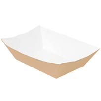 BARQUETTE À FRITES CARTON ONDULÉ MARRON NANO-MICRO 1440G - 13.5 X 8.5 X 6.2 CM - CARTON DE 600 UNITÉS