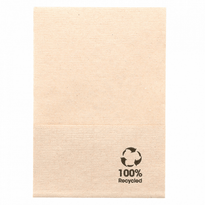 Mini Serviette 1 Pli 17X17Cm Beige Feel Green - Carton De 9600 Unités - GelatoPro.fr