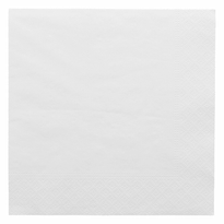Serviette 2 Plis 33X33Cm Blanche - Carton De 2400 Unités - GelatoPro.fr