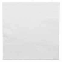 Serviette 2 Plis 39X39Cm Blanche - Carton De 1600 Unités - GelatoPro.fr