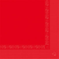 Serviette 2 Plis 39X39Cm Rouge- Carton De 1600 Unités - GelatoPro.fr