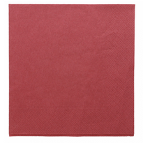 Serviette 2 Plis 39X39Cm Bordeaux - Carton De 1600 Unités - GelatoPro.fr