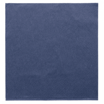 Serviette 2 Plis 39X39Cm Bleu Marine - Carton De 1600 Unités - GelatoPro.fr