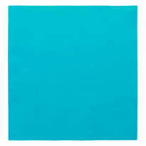 Serviette 2 Plis 39X39Cm Turquoise - Carton De 1600 Unités - GelatoPro.fr