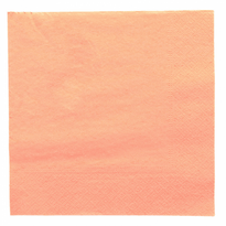 Serviette 2 Plis 39X39Cm Saumon Pastel - Carton De 1600 Unités - GelatoPro.fr