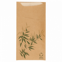 Sachet À Couverts Et Serviette Feel Green - Carton De 400 Unités - GelatoPro.fr