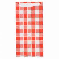 Sachet À Couverts Vichy Et Serviette Blanche - Carton De 400 Unités - GelatoPro.fr