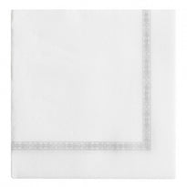 Serviette Double Point® 39X39Cm Blanche Avec Liseré - Carton De 1200 Unités - GelatoPro.fr