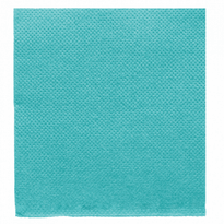 Serviette Double Point® 20X20Cm Cocktail Turquoise - Carton De 2400 Unités - GelatoPro.fr