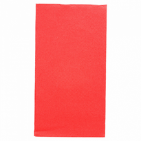 Serviette Double Point® 40X40Cm Pliage 1/8 Rouge - Carton De 1300 Unités - GelatoPro.fr