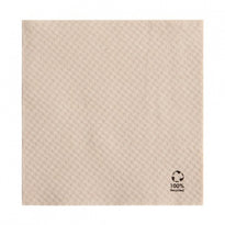 Serviette 1 Pli 33X33Cm Beige Feel Green - Carton De 3000 Unités - GelatoPro.fr