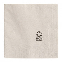 Serviette 2 Plis 33X33Cm Beige Feel Green - Carton De 2400 Unités - GelatoPro.fr