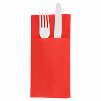 Serviette Soft Kangourou 40X40Cm Rouge - Carton De 700 Unités - GelatoPro.fr