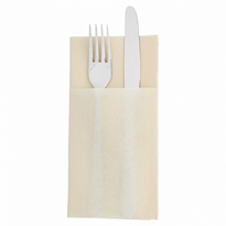 Serviette Soft Kangourou 40X40Cm Ivoire - Carton De 700 Unités - GelatoPro.fr