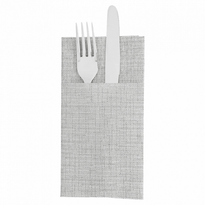 Serviette Soft Kangourou 40X40Cm Texture Fil Graphite - Carton De 700 Unités - GelatoPro.fr