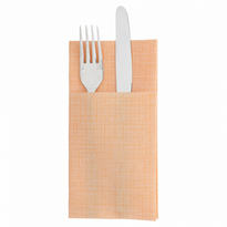 Serviette Soft Kangourou 40X40Cm Texture Fil Mandarine - Carton De 700 Unités - GelatoPro.fr