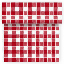 Tête À Tête Soft En Rouleau Prédécoupé De 40 X 120 Cm Vichy Rouge - Carton 6 Rouleaux - GelatoPro.fr