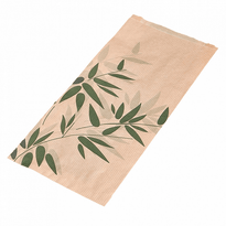 Sac À Croissants N°4 Feel Green 14 + 7 X 26 Cm - Pack De 500 Unités - GelatoPro.fr