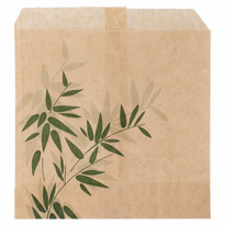 Sachet À Frites N°4 Feel Green 12 X 12 Cm - Pack De 1000 Unités - GelatoPro.fr